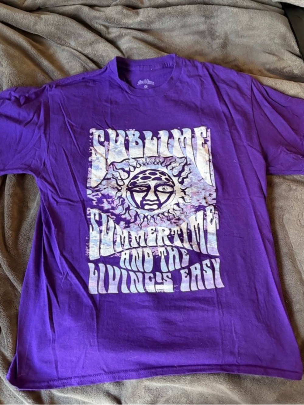NWOT spencer’s purple sublime tee size large